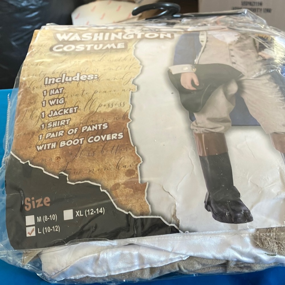 Washington Costume for Kids - Blue and White